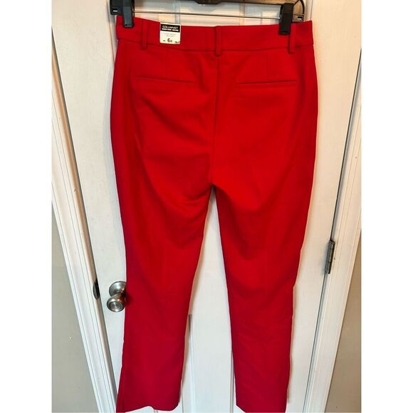 Express red dress pants columnist barley mid rise boot pants size 6R NWT - Picture 4 of 5